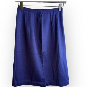 Vtg Dutchmaid Ephrata PA Size 26‎ Blue Wool Long Skirt 60s